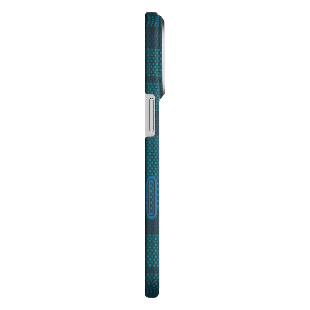 Apple iPhone 17 Pro Max Kılıf M-safe Şarj Özellikli Aramid Fiber Pitaka Flora in Grid Serisi Kapak