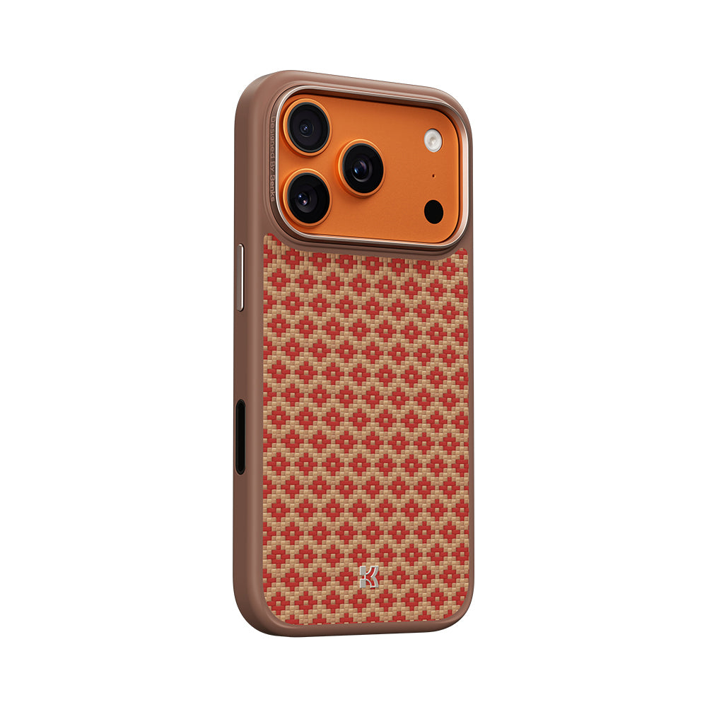 Apple iPhone 17 Pro Max Kılıf M-Safe Şarj Özellikli Benks ArmorPro ArmorGrid Serisi Kevlar Kapak
