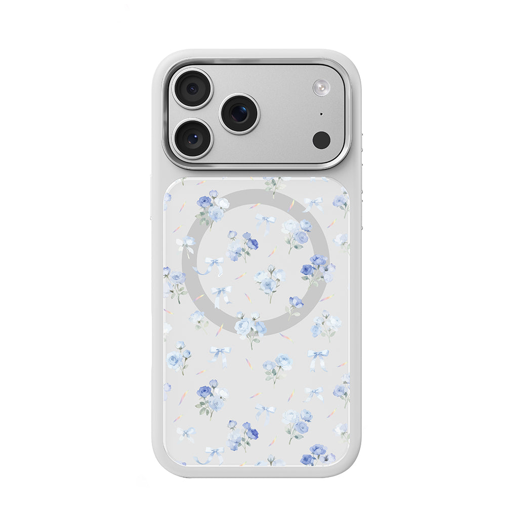 Apple iPhone 17 Pro Max Kılıf M-safe Şarj Özellikli Çiçek Tasarımlı Mutural Flower Serisi Kapak