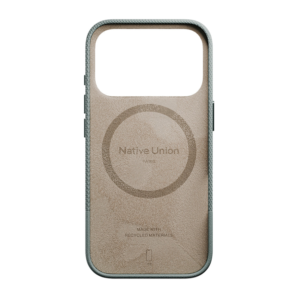 Apple iPhone 17 Pro Max Kılıf M-safe Şarj Özellikli Deri Dokulu Native Union RE Classic Serisi Kapak