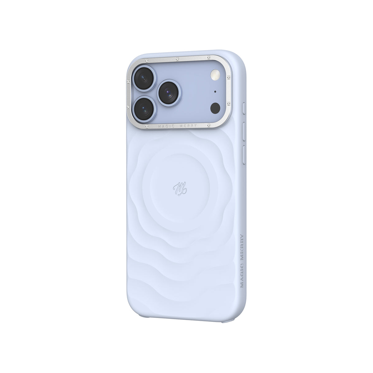 Apple iPhone 17 Pro Max Kılıf M-safe Şarj Özellikli Wiwu Magic Merry Blossom Drift Serisi Kapak