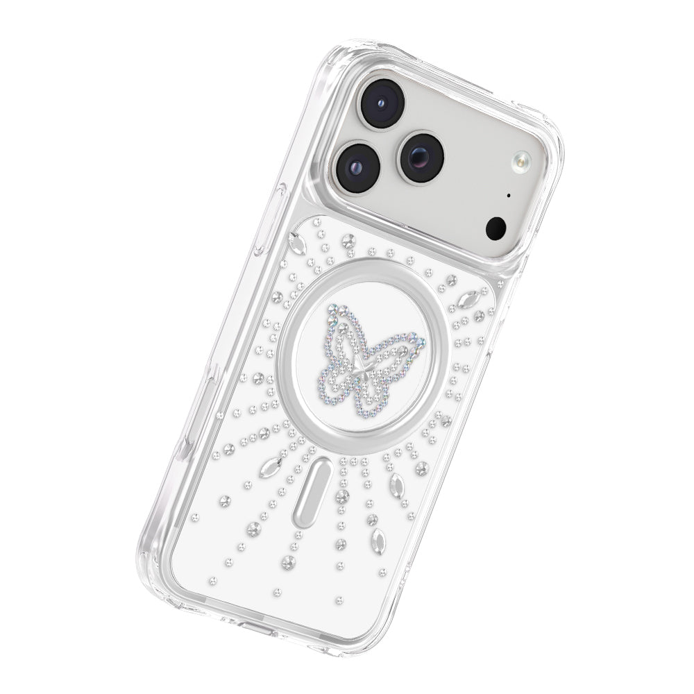 Apple iPhone 17 Pro Max Kılıf M-Safe Şarj Özellikli Zore Paris Mova Sert PC Kapak