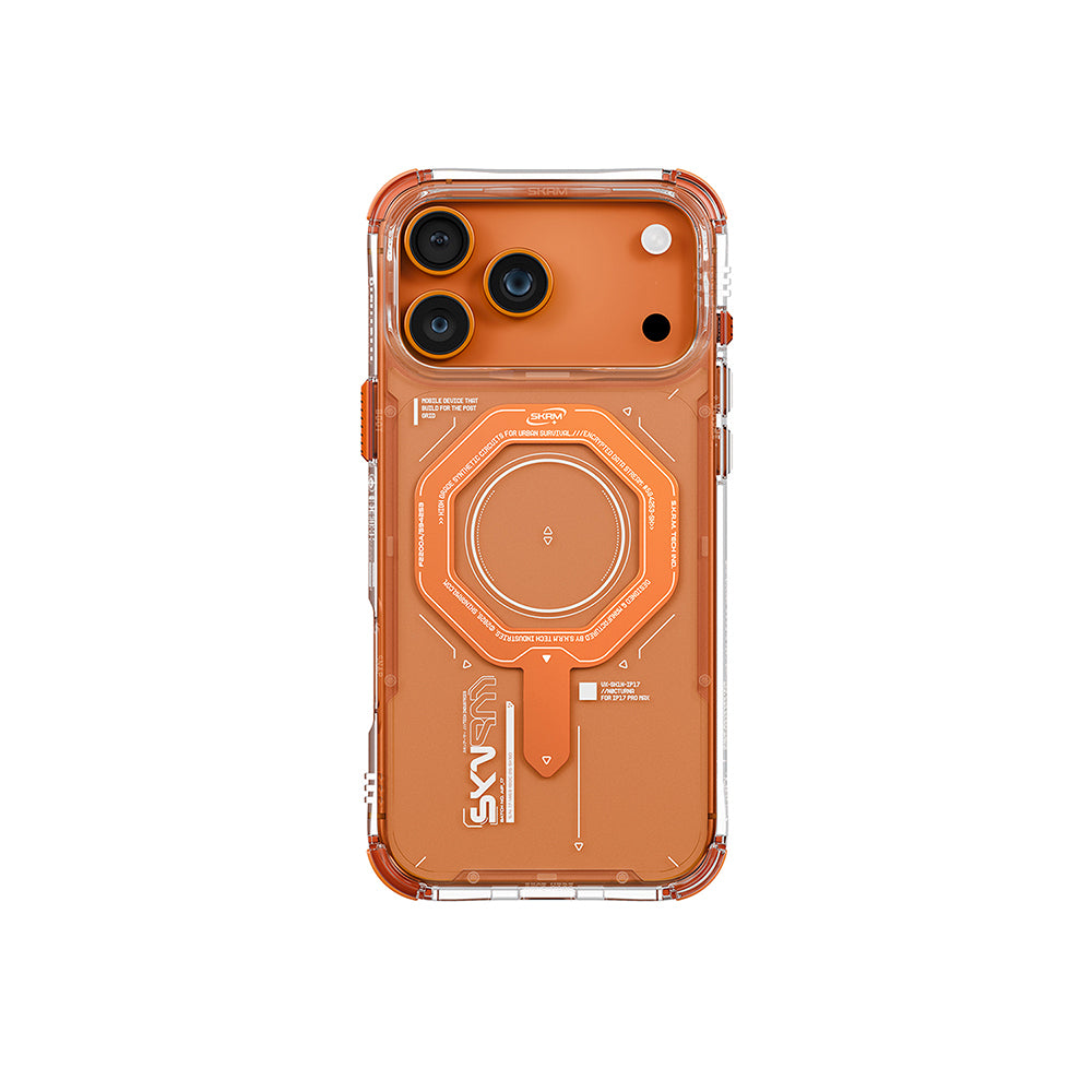 Apple iPhone 17 Pro Max Kılıf SkinArma M-safe Şarj Özellikli Airbag Tasarımlı Magma Kapak