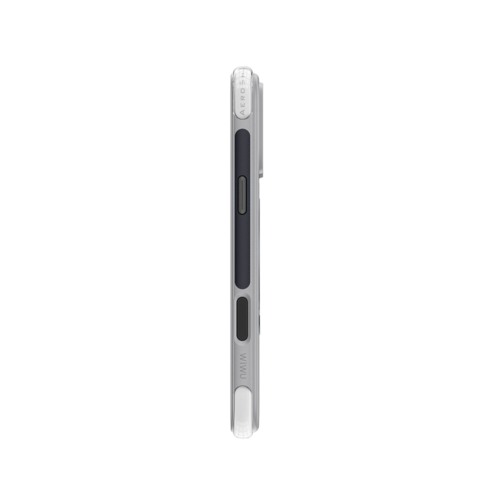 Apple iPhone 17 Pro Max Kılıf Wiwu AS-203 AeroShield Ultra Serisi M-safe Şarj Özellikli Airbag Tasarımlı Standlı Kapak