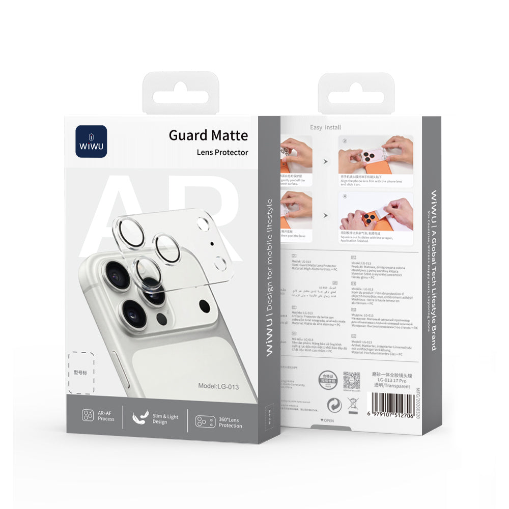 Apple iPhone 17 Pro Max Wiwu LG-013 Lens Guard Matte Kamera Lens Koruyucu