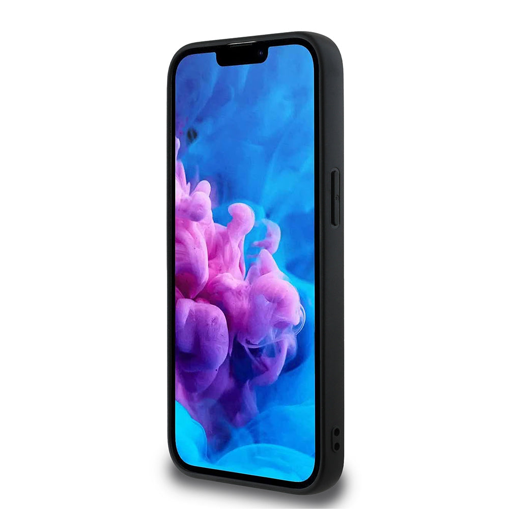 Apple iPhone 17E Kılıf Guess Orjinal Lisanslı M-safe Şarj Özellikli PU Üçgen Logo 4G Desenli Kapak