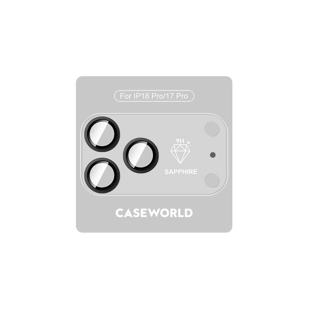 Apple iPhone 18 Pro CaseWorld Alloy Sapphire Safir One-Piece Anti Reflective Safir Kamera Lens Koruyucu