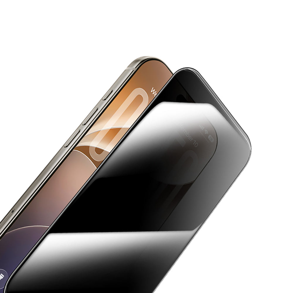 Apple iPhone 18 Pro Hidrofobik Ve Oleofobik Özellikli Benks 0.3mm Privacy Air Shield Ekran Koruyucu 10'lu Paket