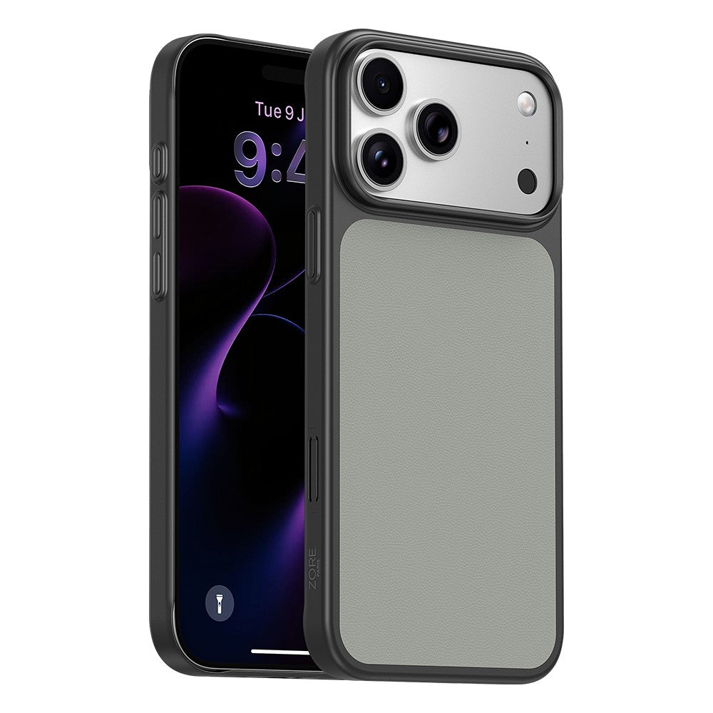 Apple iPhone 18 Pro Kılıf M-Safe Şarj Özellikli PU Zore Paris Trexo Sert PC Kapak