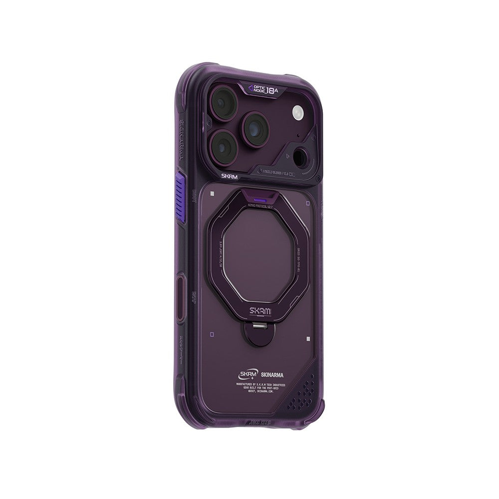 Apple iPhone 18 Pro Kılıf M-safe Şarj Özellikli Standlı Skinarma Saturn Kapak
