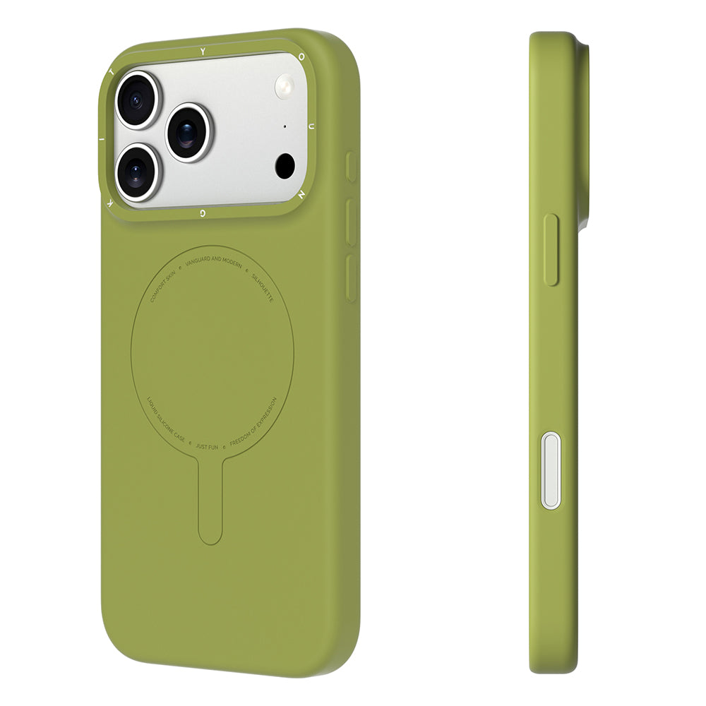Apple iPhone 18 Pro Kılıf M-Safe Şarj Özellikli Youngkit Morandi Serisi Kapak