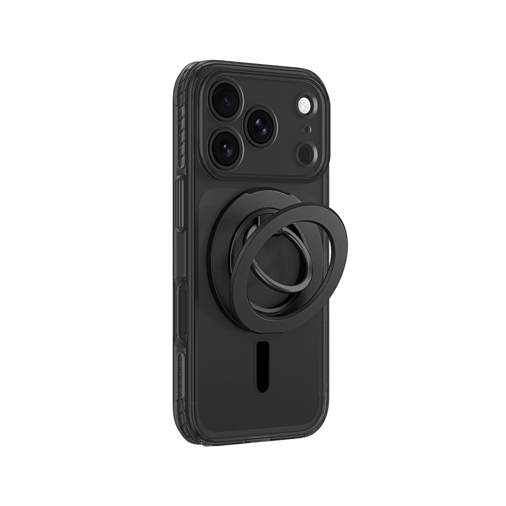 Apple iPhone 18 Pro Kılıf M-safe Şarj Özellikli Yüzük Standlı Amazingthing Titan Pro Grip Ring Serisi Kapak