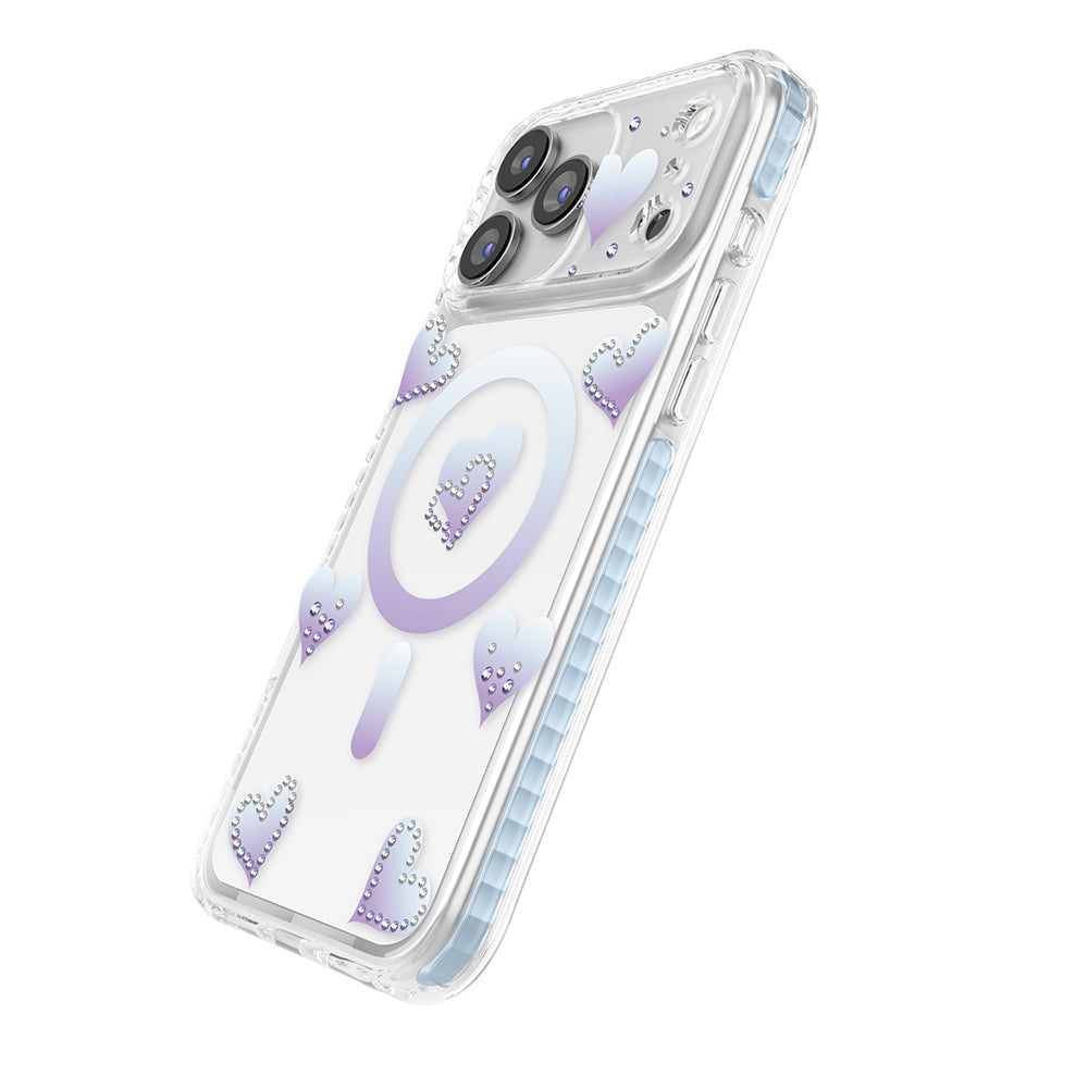 Apple iPhone 18 Pro Kılıf M-Safe Şarj Özellikli Zore Paris Elvo Sert PC Kapak