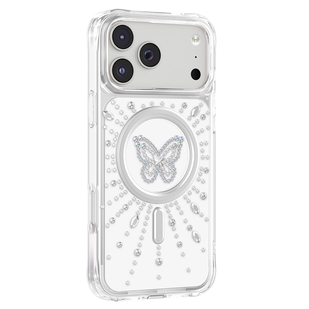 Apple iPhone 18 Pro Kılıf M-Safe Şarj Özellikli Zore Paris Mova Sert PC Kapak