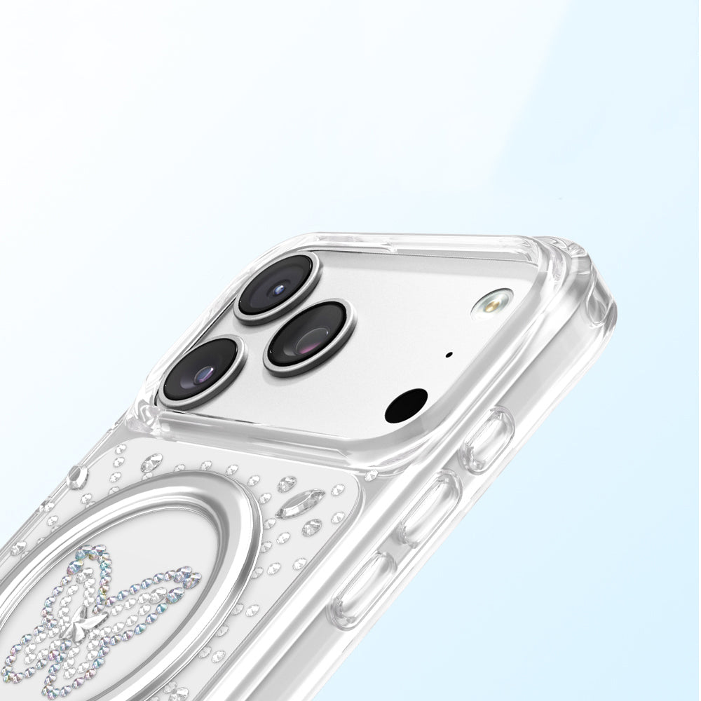 Apple iPhone 18 Pro Kılıf M-Safe Şarj Özellikli Zore Paris Mova Sert PC Kapak