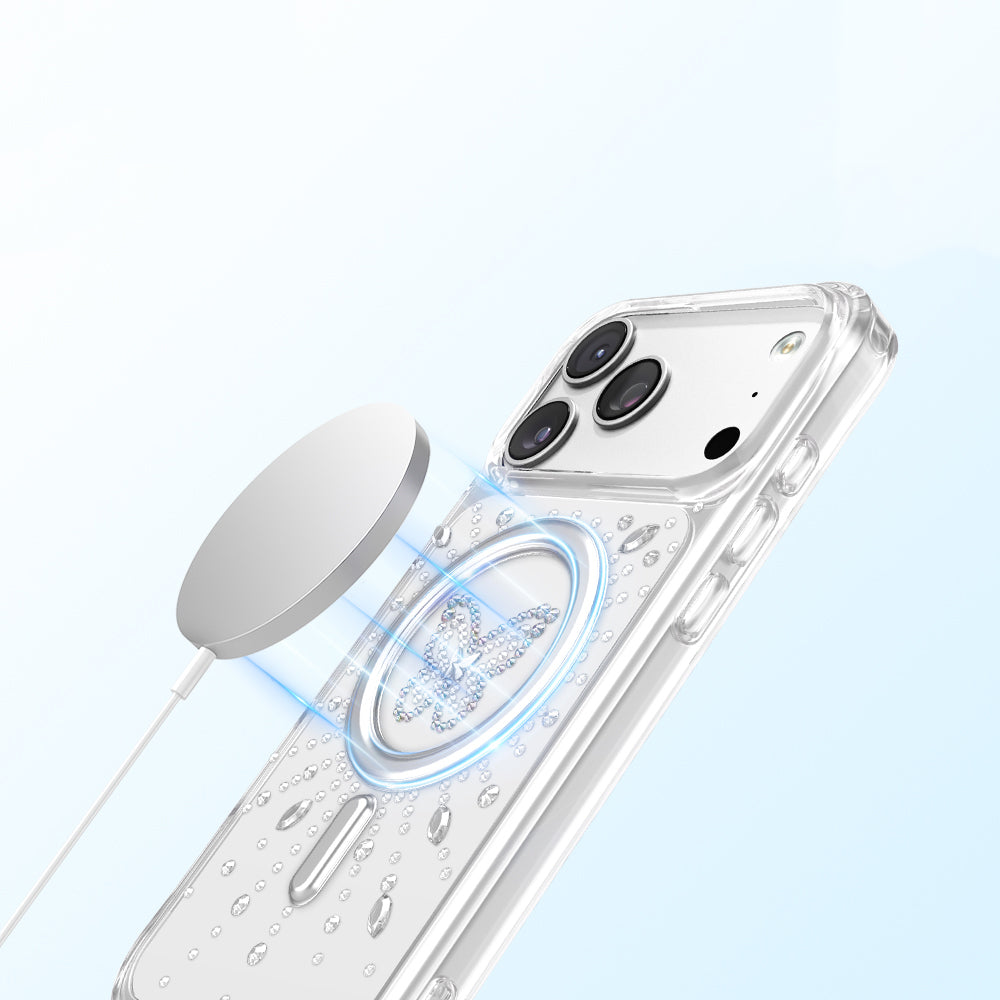 Apple iPhone 18 Pro Kılıf M-Safe Şarj Özellikli Zore Paris Mova Sert PC Kapak