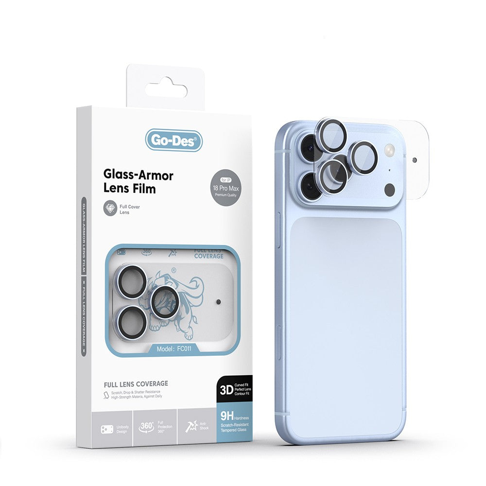 Apple iPhone 18 Pro Max Go Des FC011 Glass Armor Serisi Kamera Lens Koruyucu