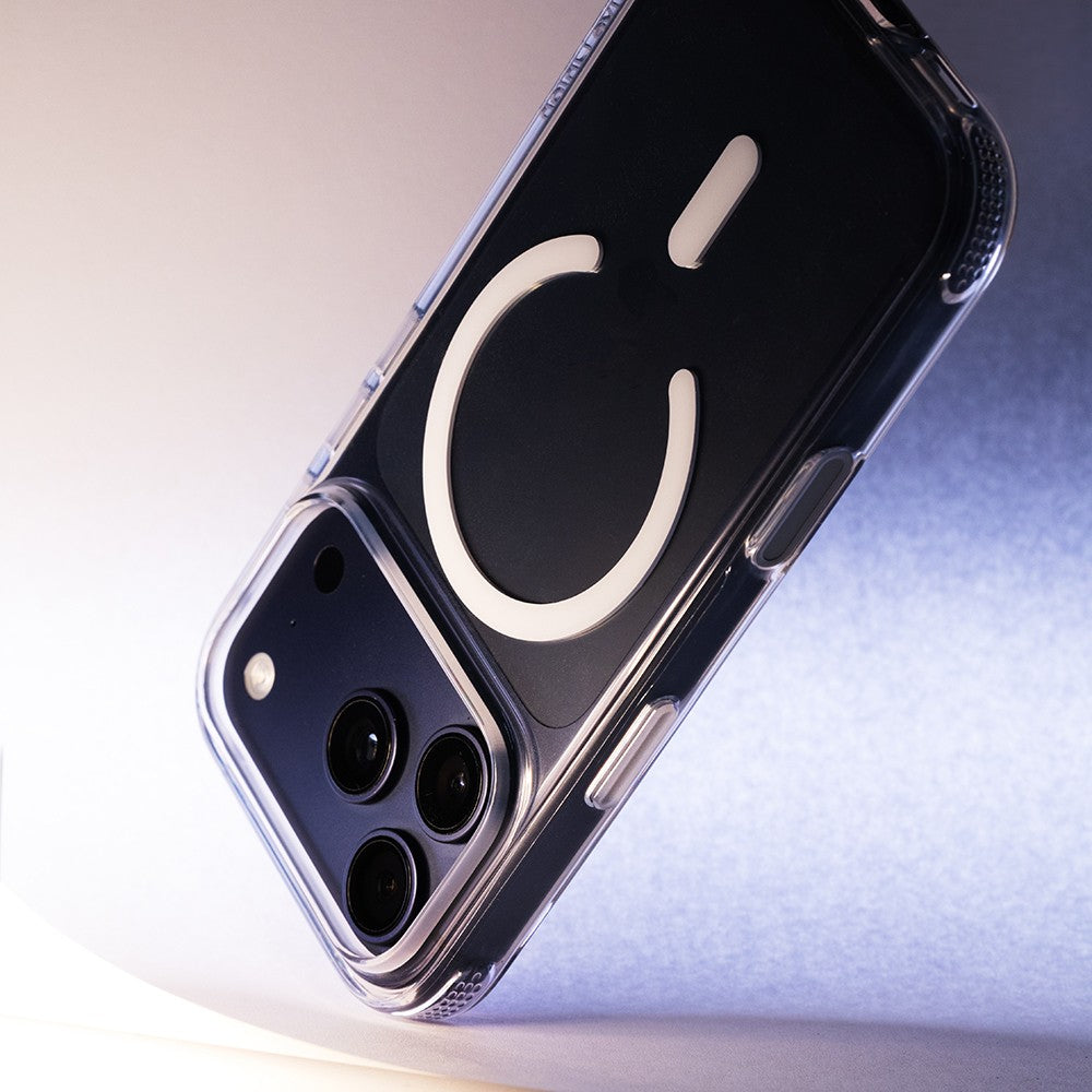 Apple iPhone 18 Pro Max Kılıf M-safe Şarj Özellikli Native Union Airbag Tasarımlı RE Clear Serisi Kapak