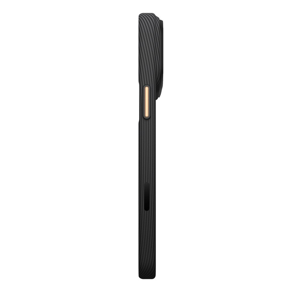 Apple iPhone 18 Pro Max Kılıf M-safe Şarj Özellikli Raptic Aramid Skin Reynis Serisi Karbon Kapak
