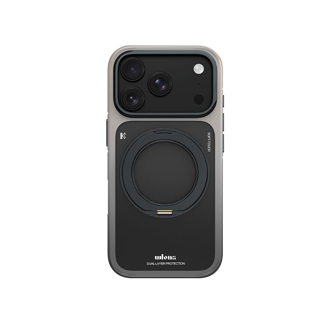 Apple iPhone 18 Pro Max Kılıf M-safe Şarj Özellikli Sert PC Wlons Arvox Standlı Kapak