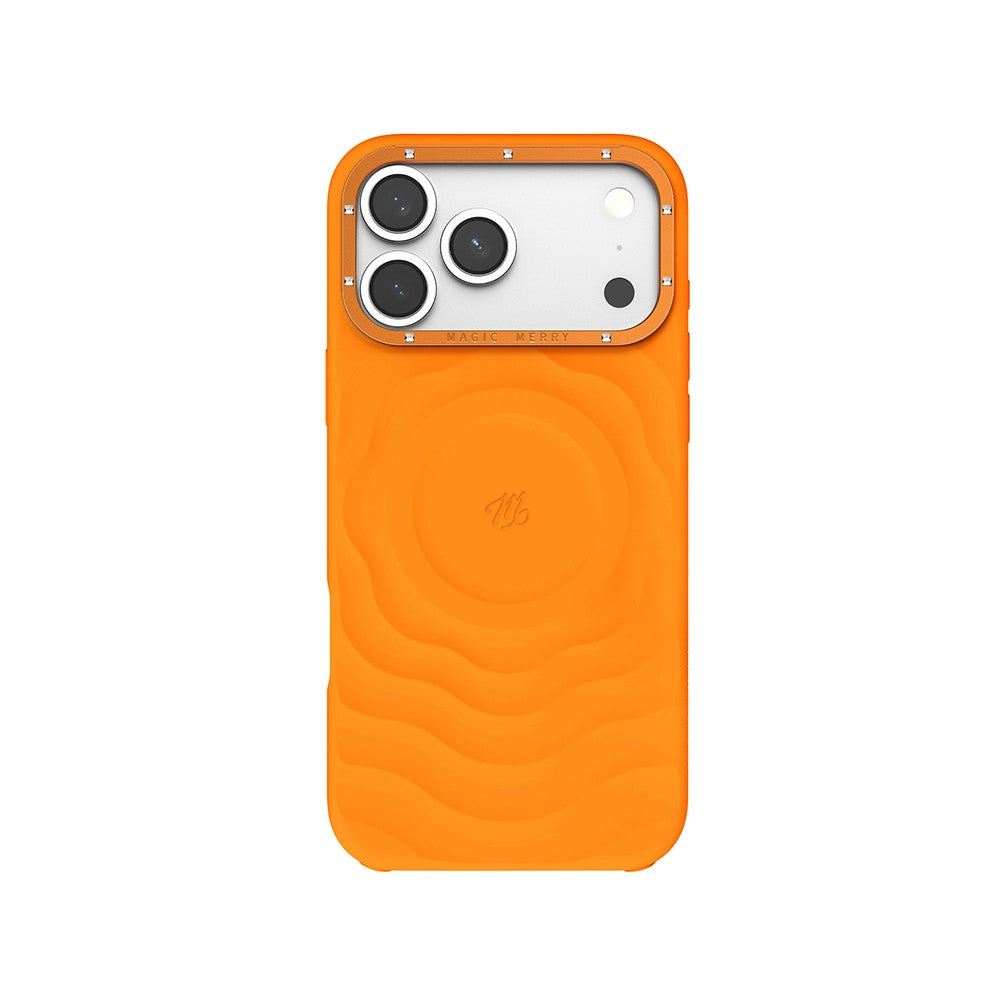 Apple iPhone 18 Pro Max Kılıf M-safe Şarj Özellikli Wiwu Magic Merry Blossom Drift Serisi Kapak