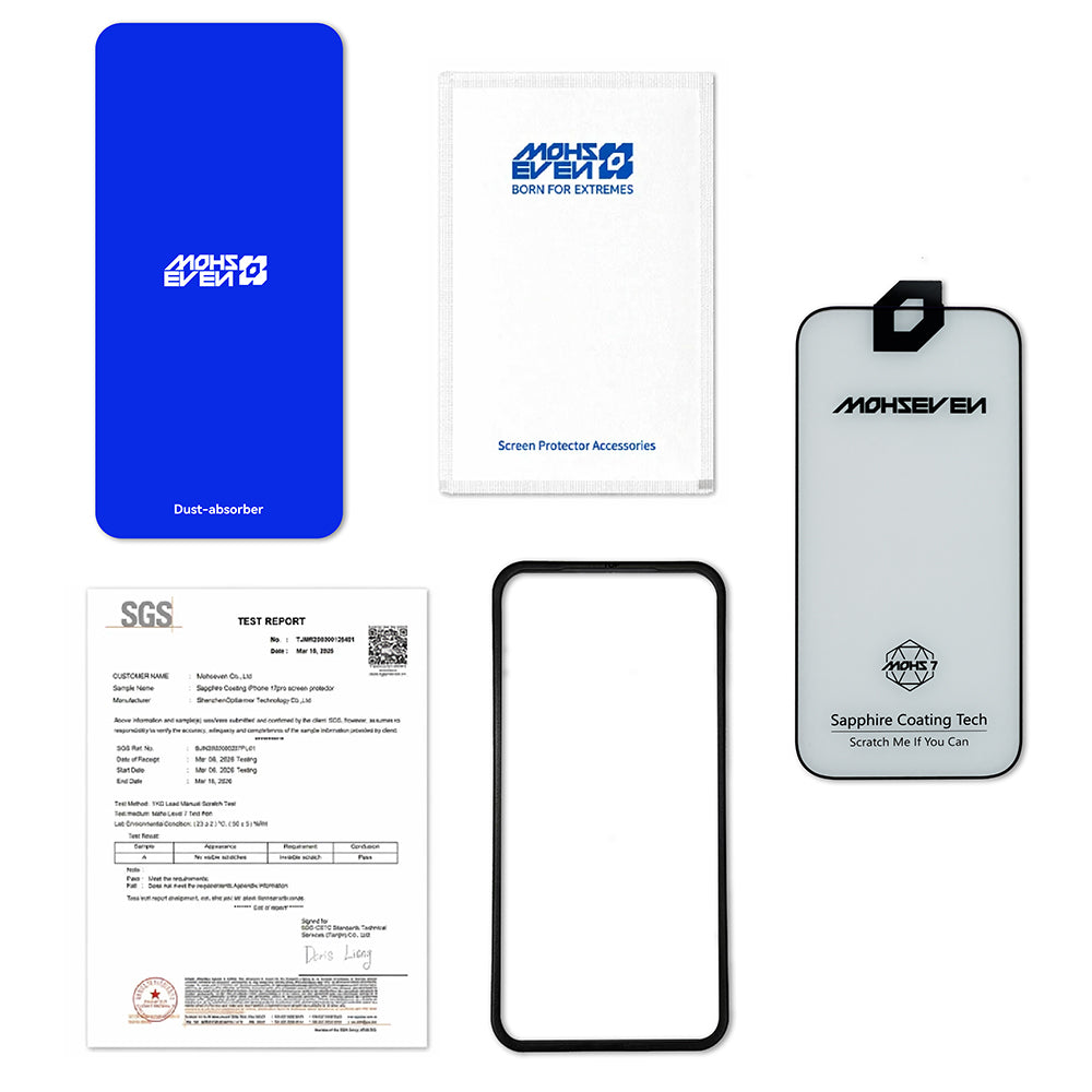 Apple iPhone 18 Pro Mohseven M7 Sapphire Coating Privacy Hayalet Temperli Cam Ekran Koruyucu + Hizalama Aparatlı