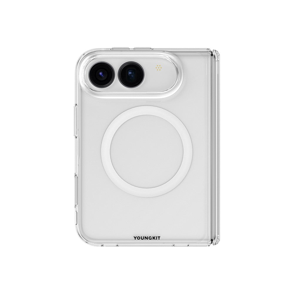 Apple iPhone Duo Kılıf M-safe Şarj Özellikli 2in1 Youngkit Clear Serisi Kapak