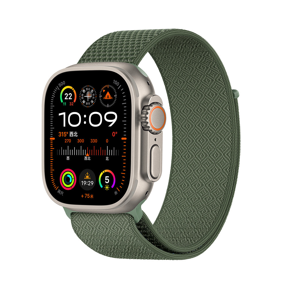 Apple Watch 10 46mm Kordon Wiwu WB501 CloudFlex Serisi Hasır Örgü Strap Kayış