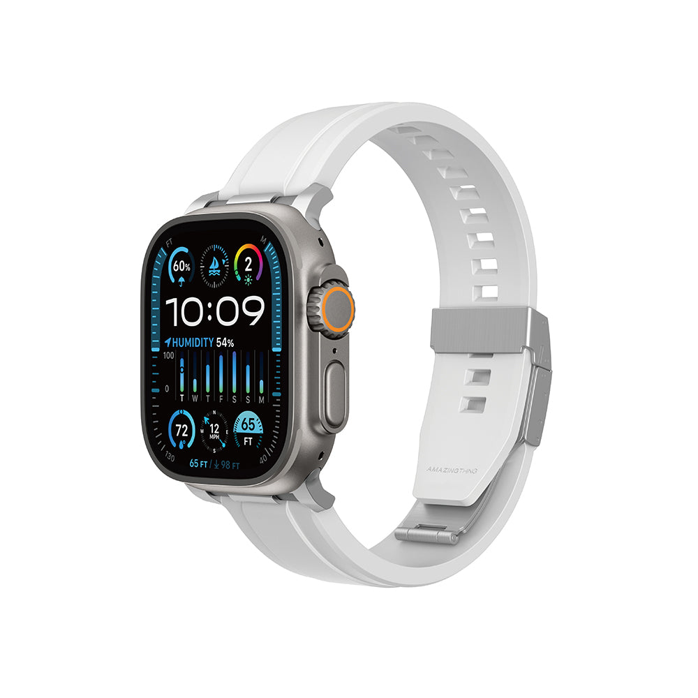 Apple Watch 42mm Amazingthing Titan Chrono Silikon Kordon