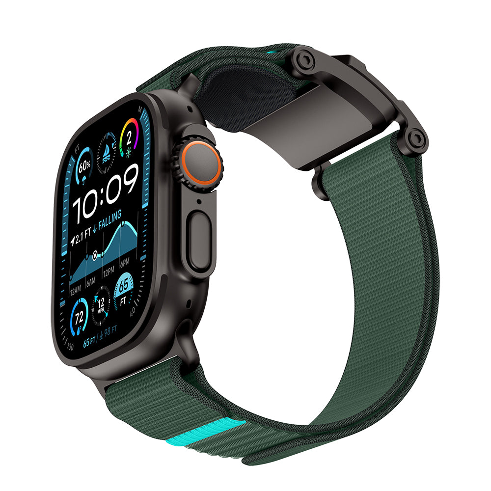 Apple Watch 44mm Mohseven iWatch Mecha Sport Hasır Kordon