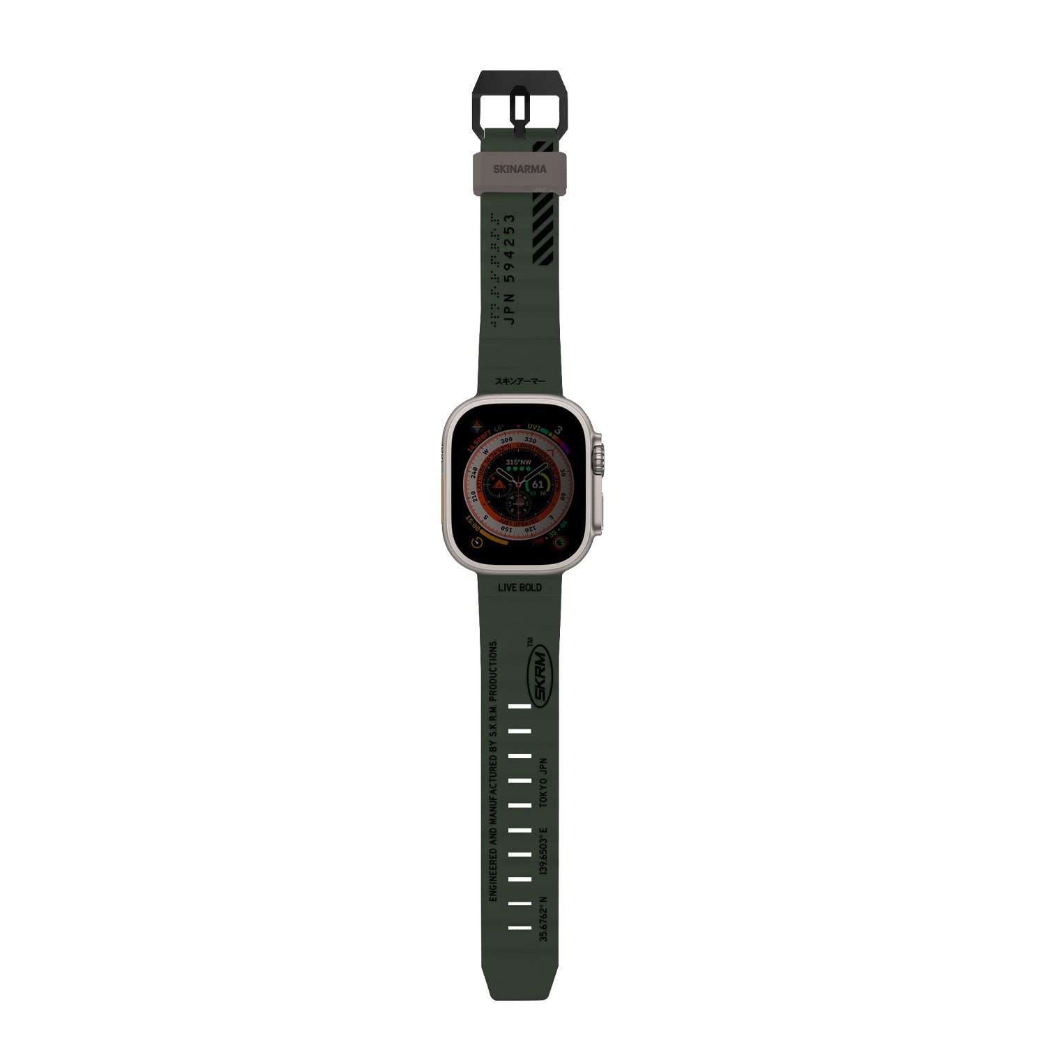 Apple Watch 44mm SkinArma Shokku Silikon Kordon