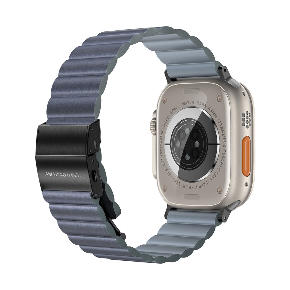 Apple Watch Serisi Uyumlu Amazing Thing Glamour Sense Deri Kordon