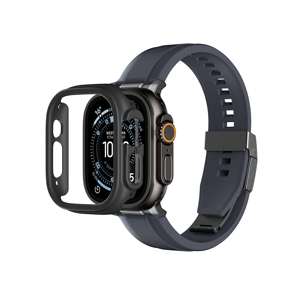 Apple Watch Ultra 49mm Amazingthing Radix Minimal FullGuard Sert PC Kasa ve Ekran Koruyucu
