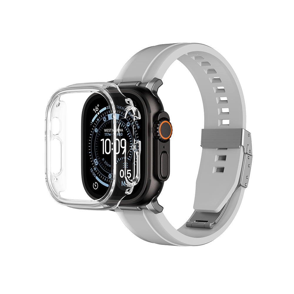 Apple Watch Ultra 49mm Amazingthing Radix Minimal FullGuard Sert PC Kasa ve Ekran Koruyucu