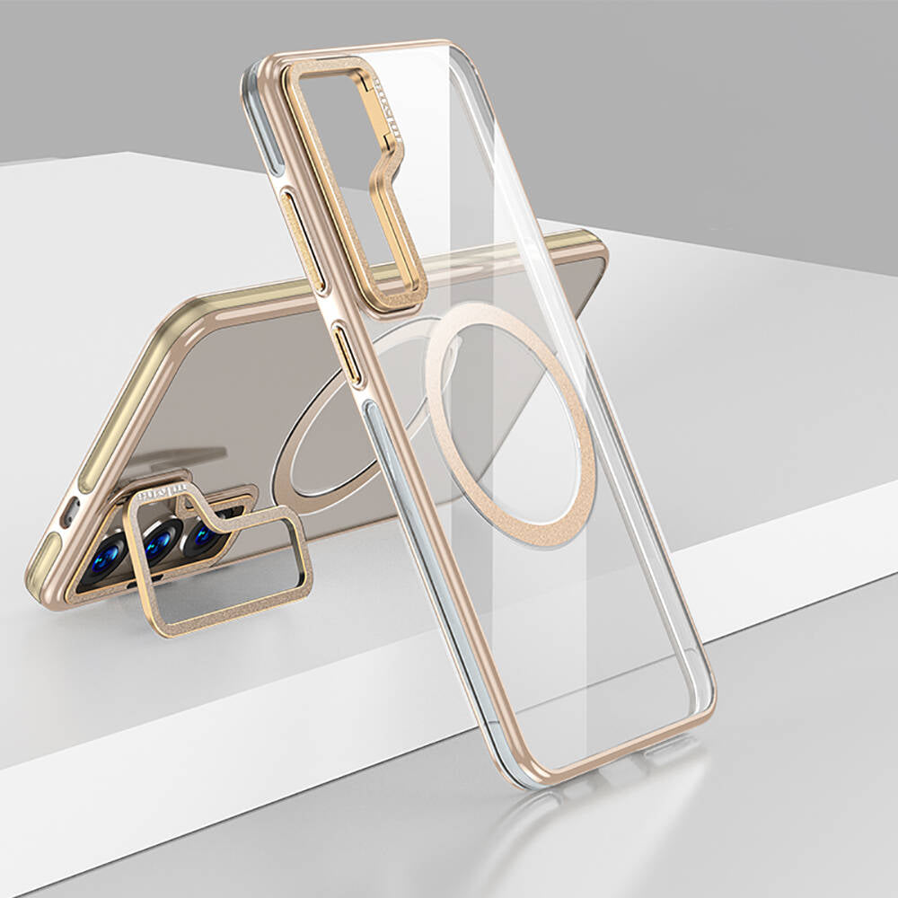 Galaxy S24 Kılıf M-safe Şarj Özellikli Wlons Standlı Efsane Kapak