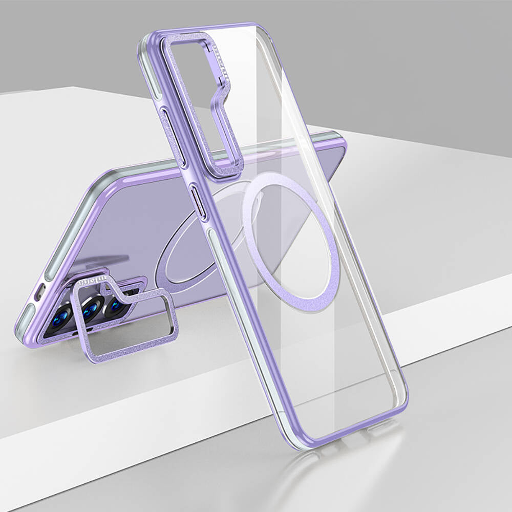 Galaxy S24 Kılıf M-safe Şarj Özellikli Wlons Standlı Efsane Kapak