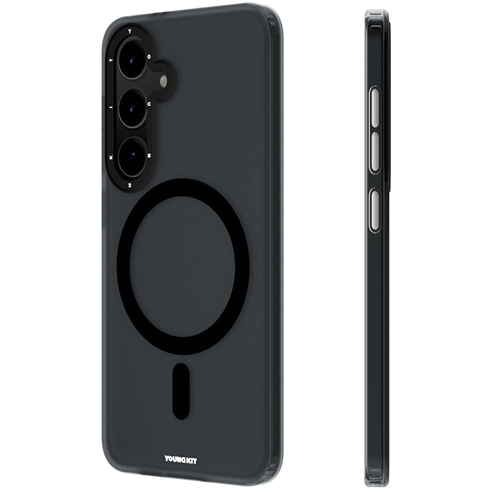 Galaxy S24 Kılıf M-safe Şarj Özellikli Youngkit Hidden Sand Serisi Kapak