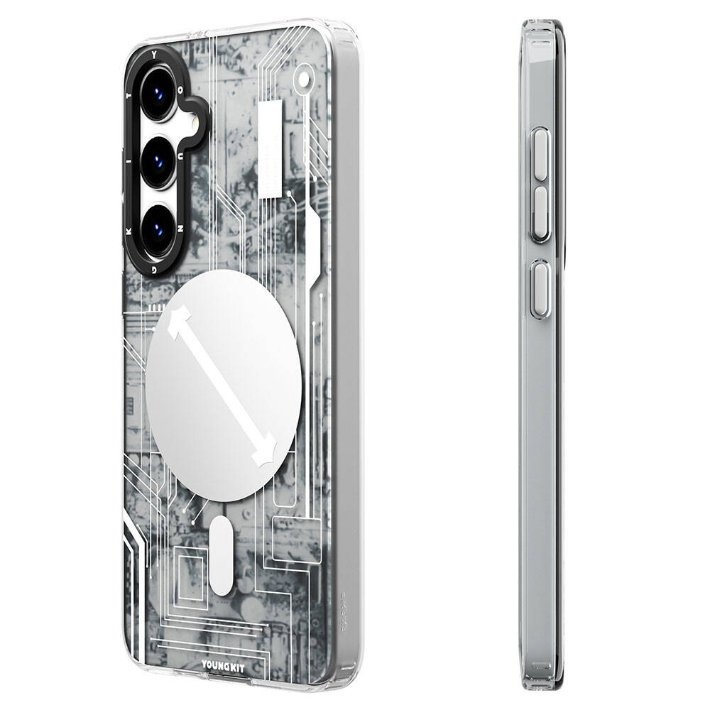 Galaxy S24 Plus Kılıf M-safe Şarj Özellikli YoungKit Technology Serisi Kapak