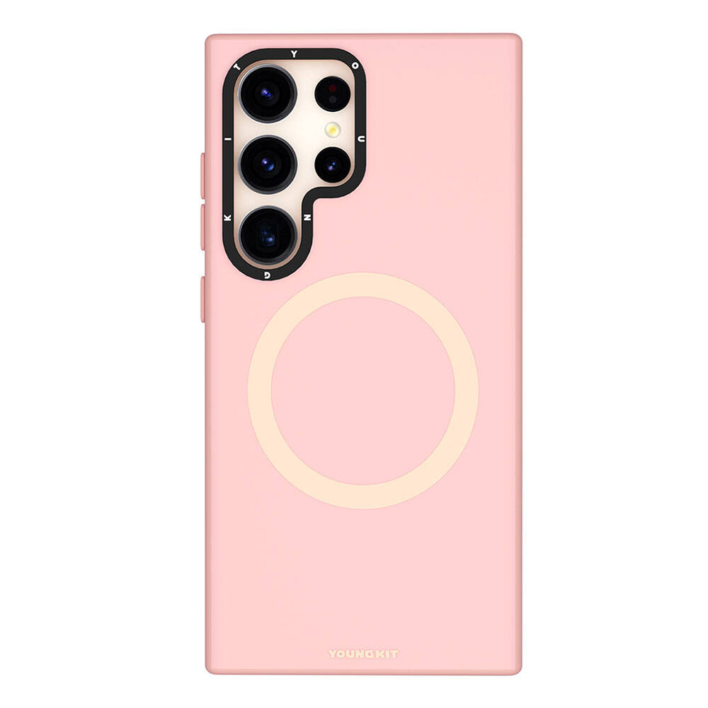 Galaxy S24 Ultra Kılıf M-safe Şarj Özellikli Çizilmeye Ve Aşınmaya Dayanıklı Youngkit Velvet Serisi Kapak