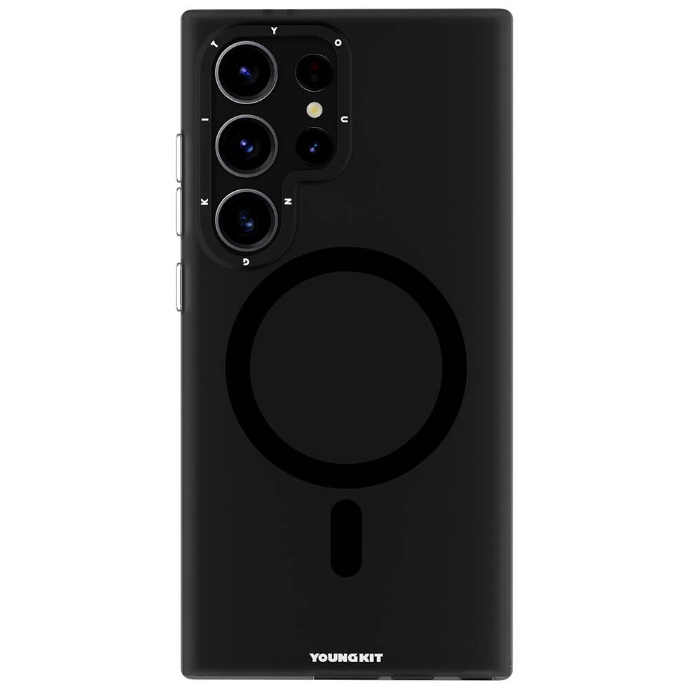 Galaxy S24 Ultra Kılıf M-safe Şarj Özellikli Youngkit Hidden Sand Serisi Kapak