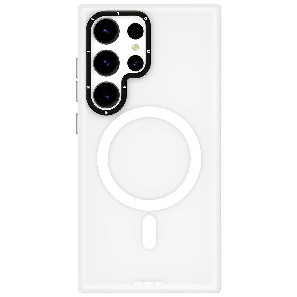 Galaxy S24 Ultra Kılıf M-safe Şarj Özellikli Youngkit Hidden Sand Serisi Kapak