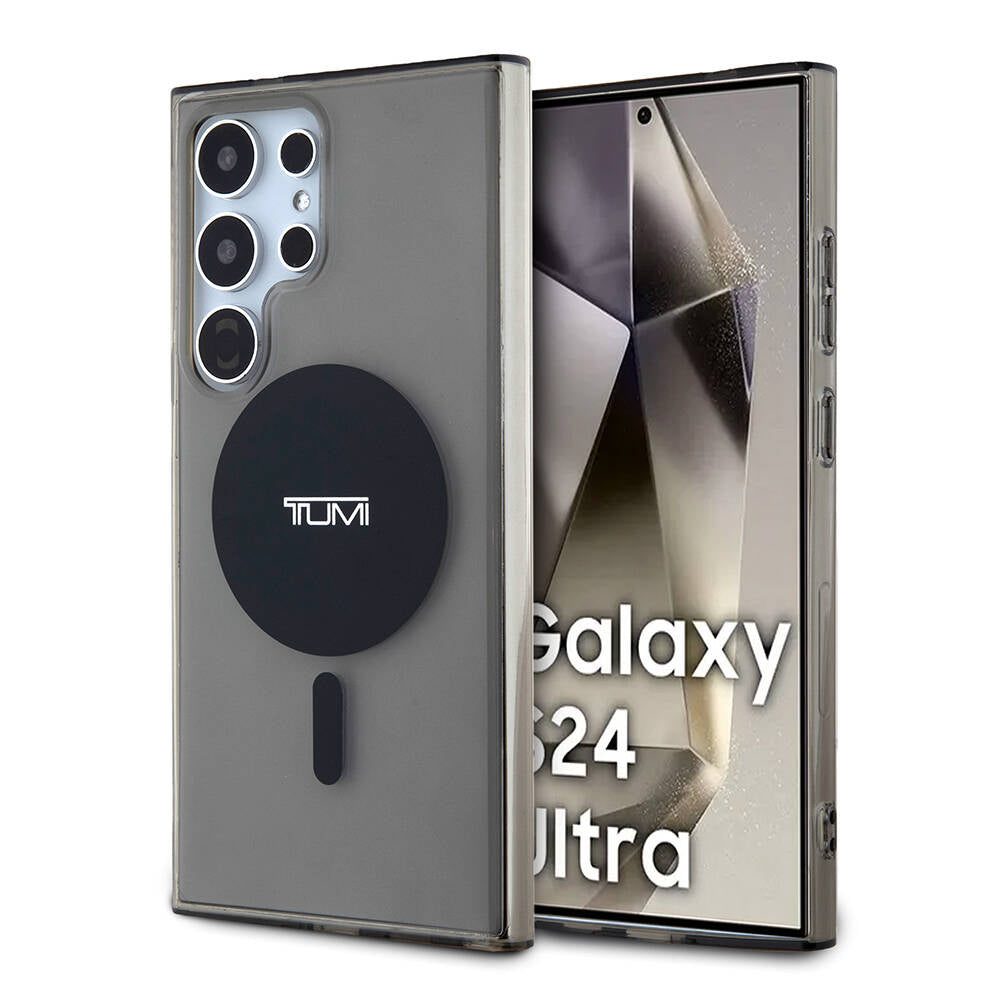 Galaxy S24 Ultra Kılıf TUMI Orjinal Lisanslı M-safe Şarj Özellikli Airbag Köşeli Transparan Plain Kapak