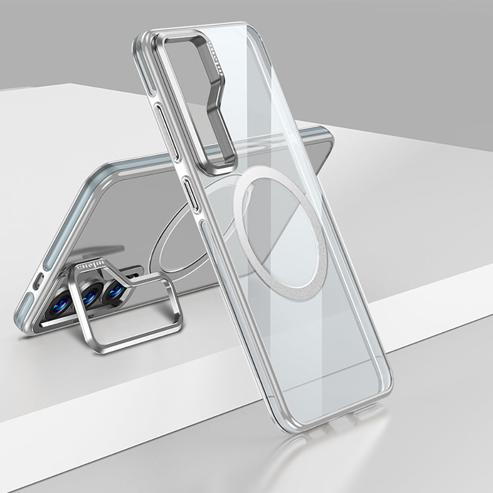 Galaxy S25 Plus Kılıf M-safe Şarj Özellikli Wlons Standlı Efsane Kapak