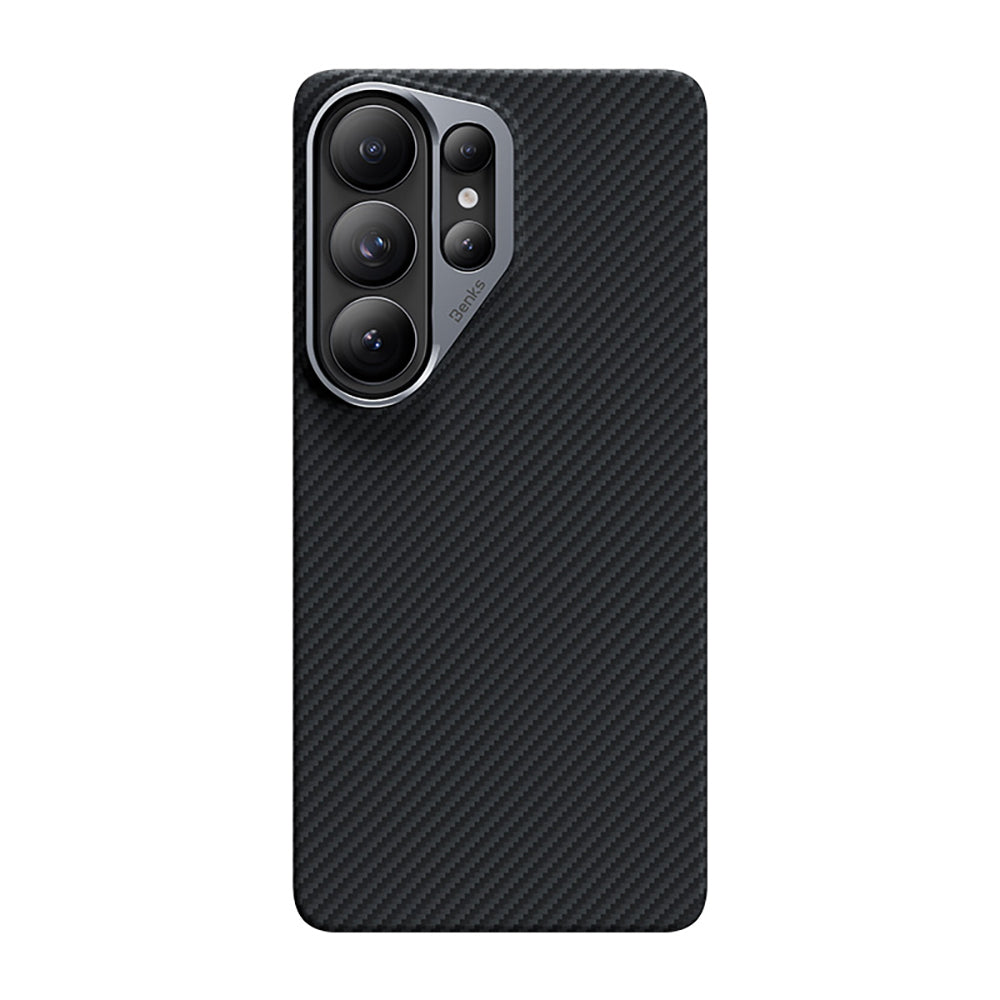 Galaxy S26 Ultra Kılıf Benks M-safe Şarj Özellikli Magnetik ArmorAir 600D Kevlar Fiber Kapak