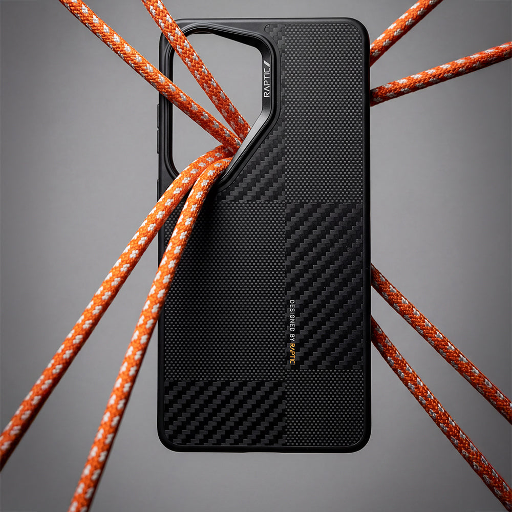 Galaxy S26 Ultra Kılıf M-safe Şarj Özellikli 600D Metal Kamera Çerçeveli Raptic Aramid Dual Serisi Kapak