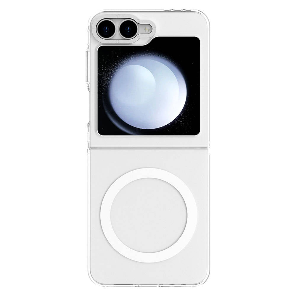 Galaxy Z Flip 6 Kılıf M-safe Şarj Özellikli Şeffaf Youngkit Crystal Shield Serisi Kapak