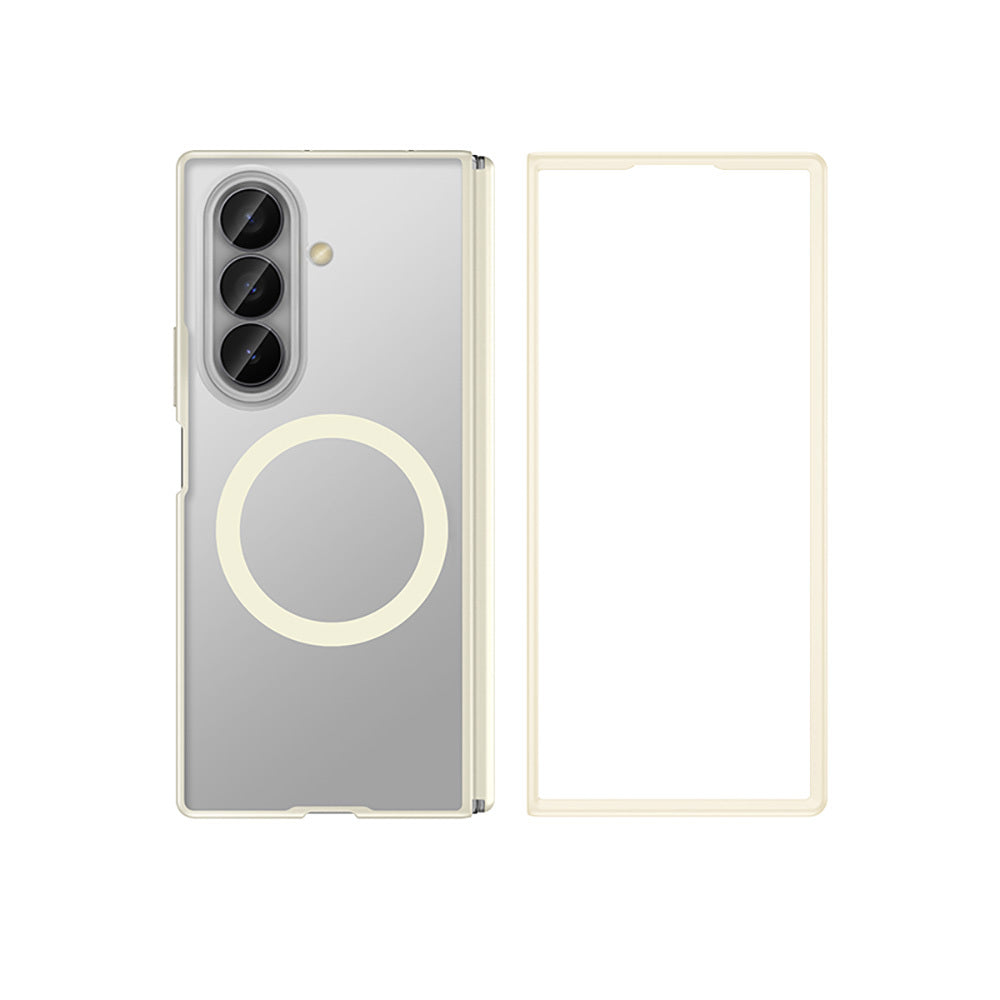 Galaxy Z Fold 7 Kılıf M-safe Şarj Özellikli Arkası Mat Sert PC Wlons Vena Kapak