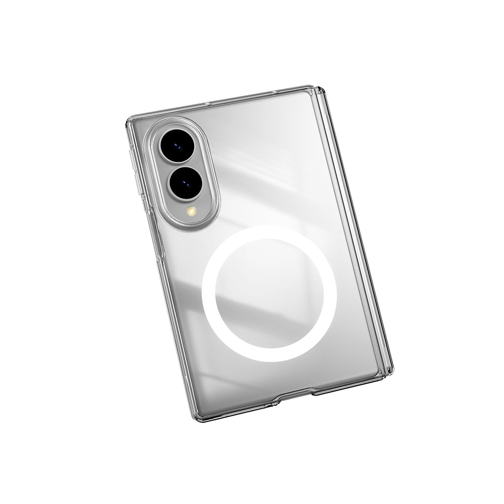 Galaxy Z Fold 8 Kılıf M-safe Şarj Özellikli Transparan Sert PC Wlons Pita Kapak