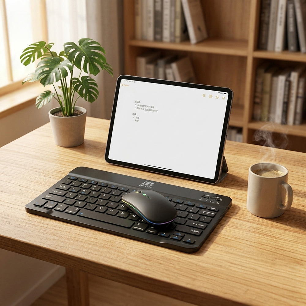 Go Des GD-KB323 Ergonomik 2in1 Bluetooth Bağlantılı Kablosuz Klavye ve Mouse Seti