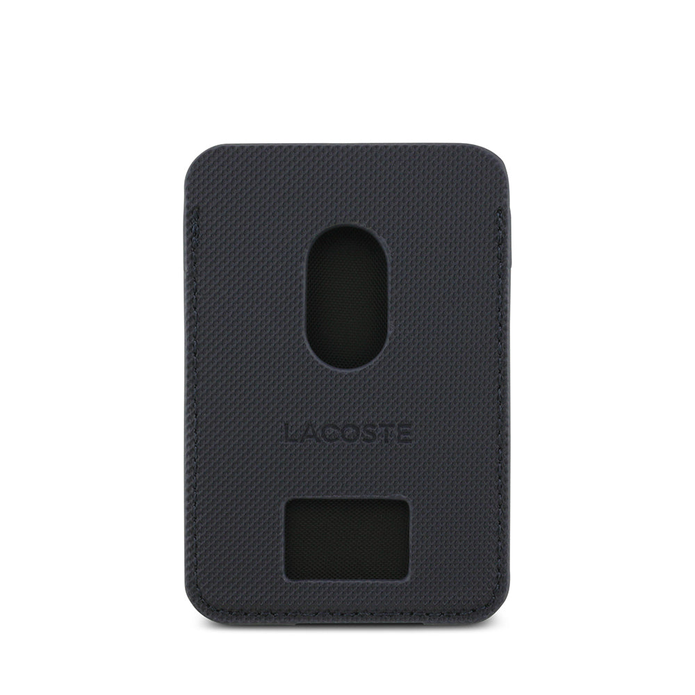 Lacoste Orjinal Lisanslı 2 Hazneli PU Pike Desenli İkonik Timsah Dokuma Logolu Magnetik Kartlık